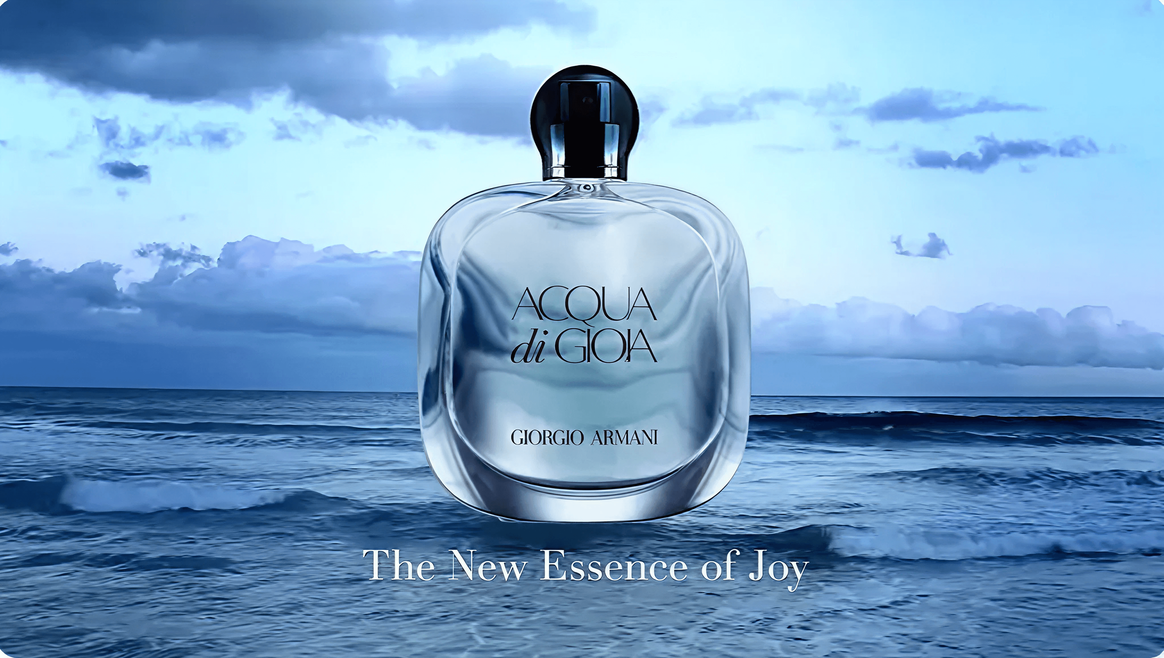 Example of a sensory-driven commercial: Acqua di Gioia by Giorgio Armani, using water, natural elements and fluid motion to evoke freshness, freedom and an emotional sensory experience.